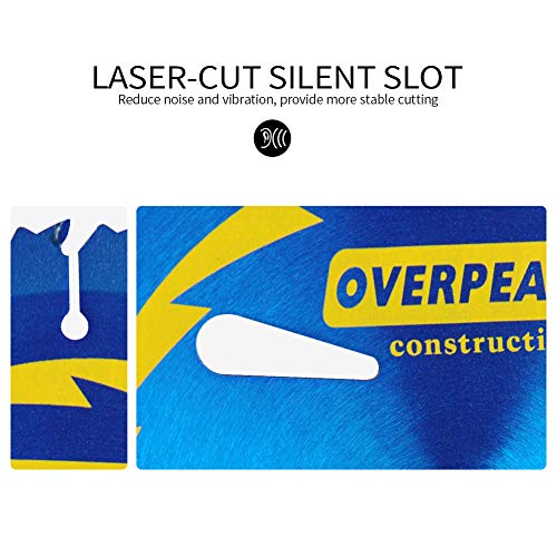 Overpeak 7-1/4 Inch Circular Saw Blade Carbide Ultra Finish Saw Blades With 5/8 Inch Arbor And Permashield Coating #TOP4