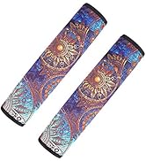 Car Seat Belt Cover Pad, 2-Pack Soft Printed Pattern Car Safety Seat Belt Strap Shoulder Pad, Sui...