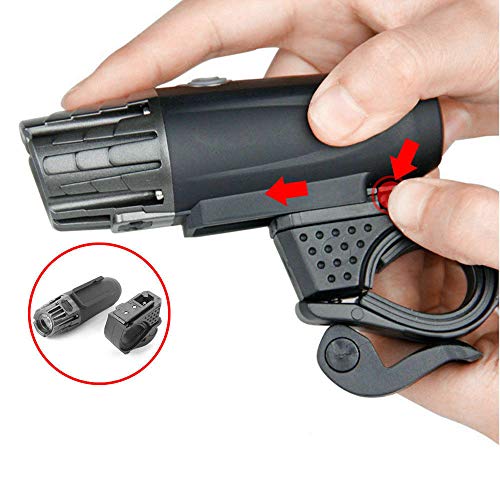 Farol e Lanterna para Bicicleta, Recarregável USB, Impermeável - Loijon