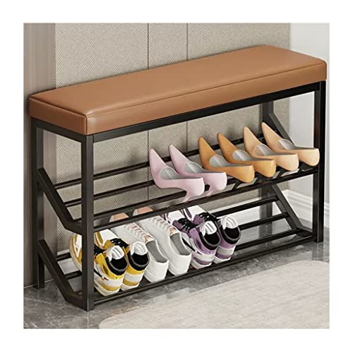 Banc à chaussures avec siège pour en finir avec le désordre dans le couloir