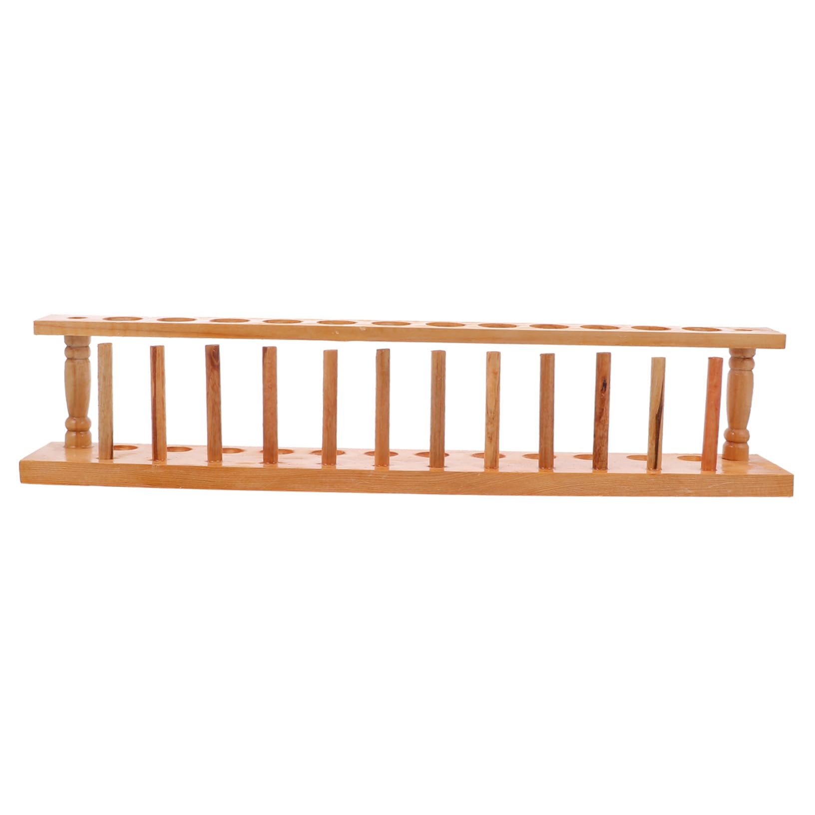 Cabilock Supporto per Provette in Legno Beige, Porta Provette da Laboratorio Ben Levigato, Sicuro le Mani, Adatto per Laboratorio e Scuola