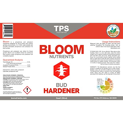 Bloom Bud Builder & Flower Hardener Plant Nutrient and Supplement