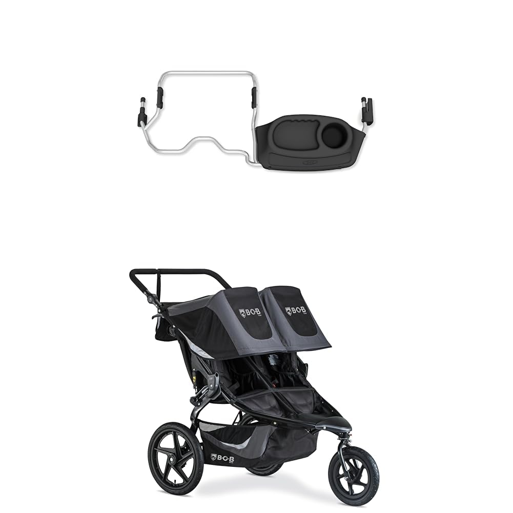 Stroller Strides Bob Revolution Flex Duallie Stroller BOB Gear Revolution  Flex Duallie Double Jogging Stroller, Graphite Black Baby