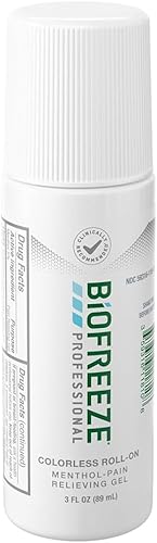 Miniatura 2 de Biofreeze Roll-On para aliviar el dolor, 3 onzas, roll-on incoloro, acción rápida, larga duración y potente analgésico tópico, paquete de 4