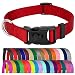 Country Brook Design - Vibrant 25 Color Selection - Deluxe Nylon Dog Collar (Large, 1 Inch Wide, Red)