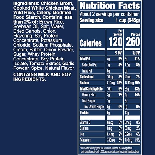 Image of Progresso Rich & Hearty, Creamy Roasted Chicken Wild Rice Canned Soup, Gluten Free, 18.5 oz. (Pack of 4)