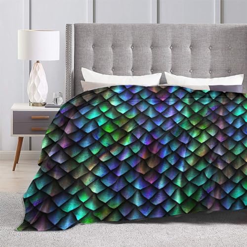 Pailon JYT-66 Dragon Scale-Blanket Super Soft Throw Blanket For Couch Bed Sofa Cozy Flannel Fuzzy Blanket Plush Throw Blankets thumb #5