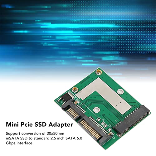 Fabul Msata Ssd To 2.5 Inch Sata Adapter Card, 6.0Gbps Driver Free Rugged Mini Pcie Ssd Adapter For Desktop #TOP2