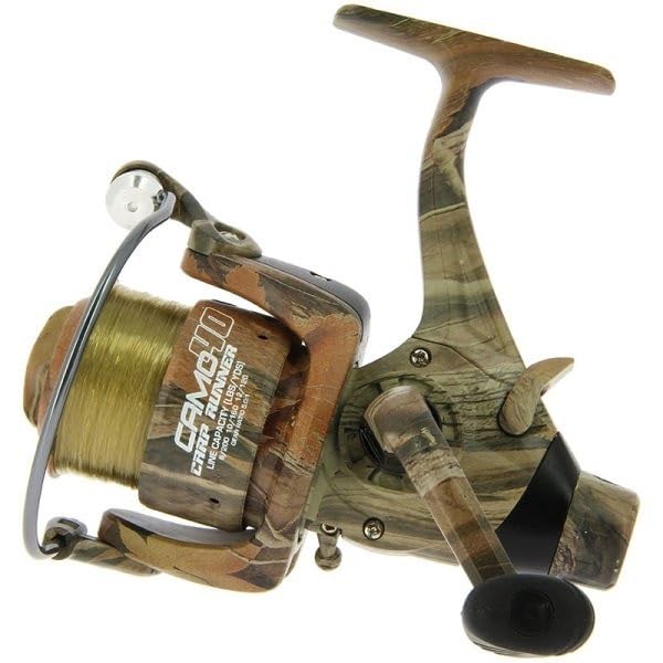 Carp Reel Free Spool Fishing Reel Camo 40/60 Spool with Line Carp