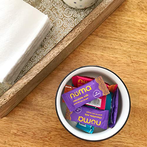 Healthy Chewy & Creamy Soft Candy Variety Pack - Low Sugar, All-Natural, Gluten Free, High Protein - 5 Bags of 8 Individually Wrapped Chews Each of Creme, Chocolate Milk, Strawberry, Coconut, Coffee