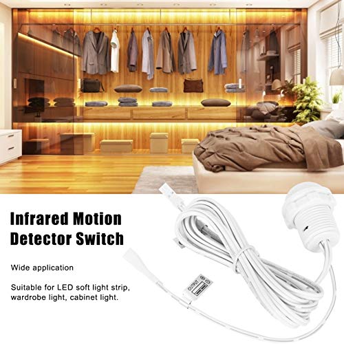 Infrared Motion Sensor Switch, Easy Install Alumin Alloy, Human Body Induction, Sensor Function, 140° Induction Angle - Image 4