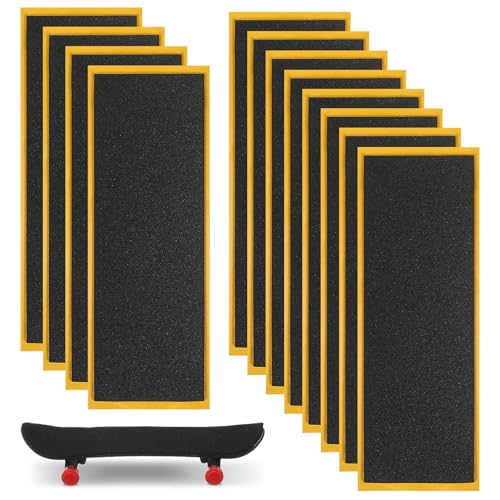 HOMSFOU Cinta de Agarre de Espuma Antideslizante para Patineta de Dedo 38x110mm 12 Unidades Suministros para Diapasón Accesorios de Juego para Fingerboard