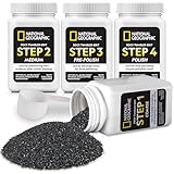 National Geographic Rock Tumbler Grit & Polish Refill Kit - Tumbling Grit Media, Polish Up to 9 kg Rocks, for Any Rock Polisher, Tumbler Supplies