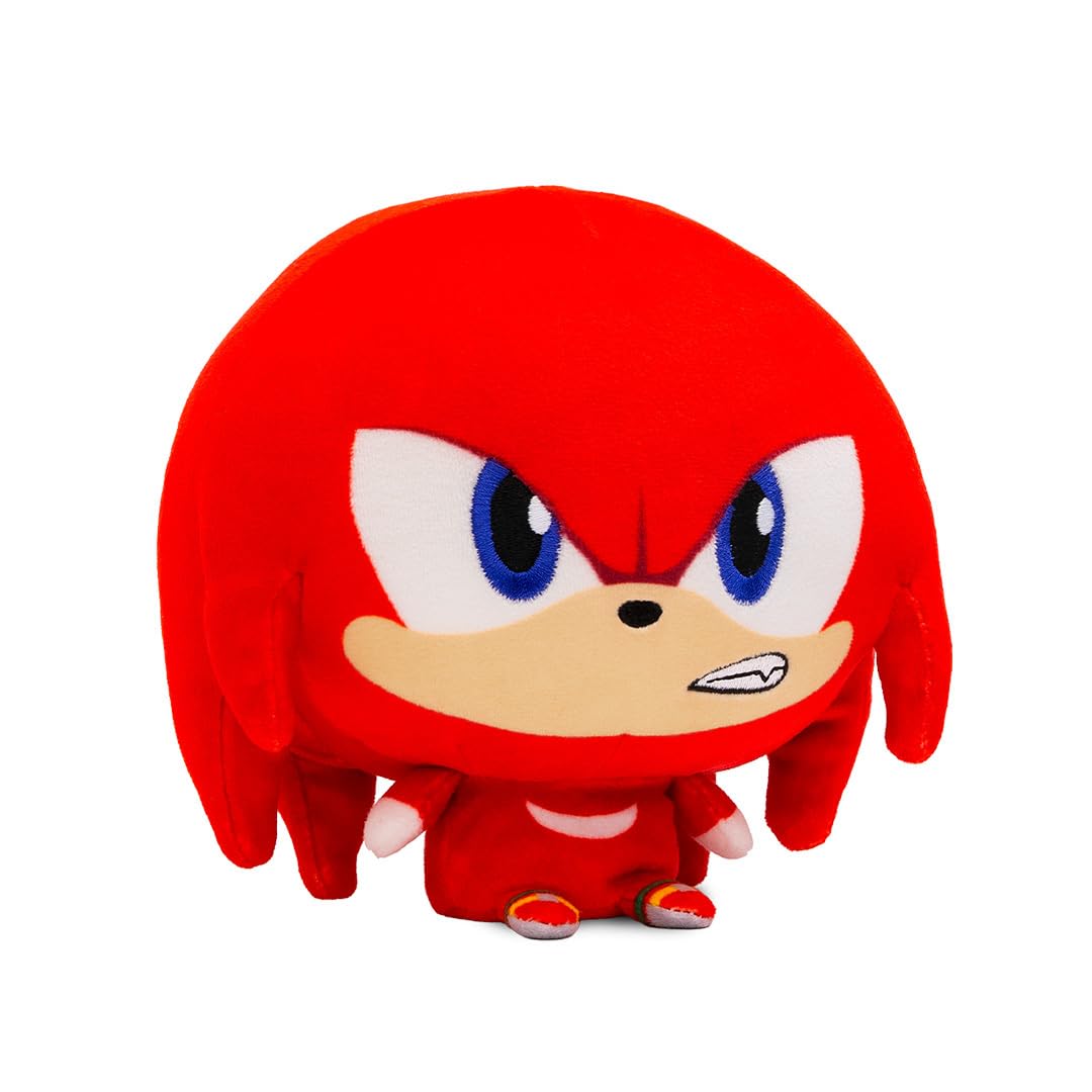 TeeTurtle Knuckles 5" Sonic the Hedgehog Cloudheads Plushie - Cute Weighted Soft Stuffed Officially Licensed Sega Stuffed Animal