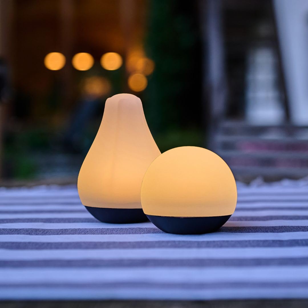 Lumix® Solar Flowers 1x Solarleuchte für Außen Garten von Krinner innenliegendes Solarpanel, IP44, Auto EIN/AUS mit RGB, Auto Change und neutralem LED Licht, Gartenleuchte Tulip 1 Stück