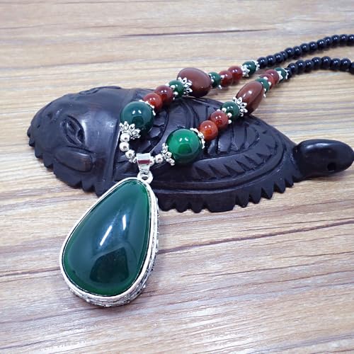 Collier en jadéite véritable de qualité supérieure - 4