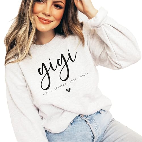 Cool Gigi Sweatshirt, Like A Grandma Only Cooler, Gift For New Gigi To Be, Pregnancy Reveal, Baby Shower Gift, Unisex Crewneck Sweatshirt2