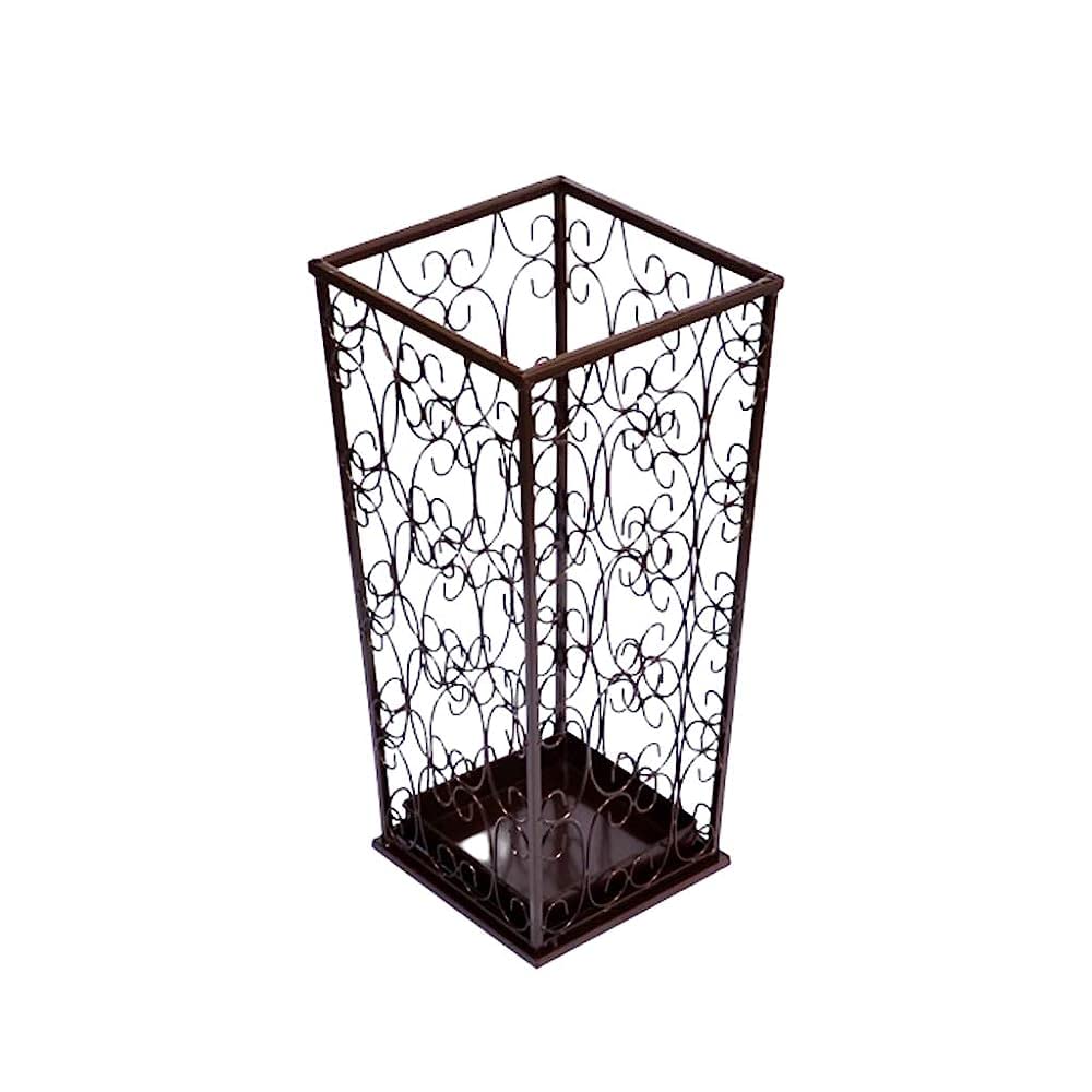 Porte-parapluies en métal finition bronze élégante de qualité