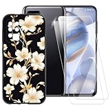 Custodia TPU Stampata + 2 Pellicole in Vetro Temperato Compatibili con Oukitel C21, Cover Artistica Slim Antigraffio Antishock, Protezione Totale