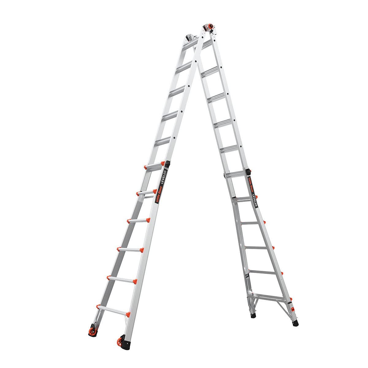 Leveler Échelle extensible en aluminium avec niveaux à cliquet (M26 4 x 6 marches)