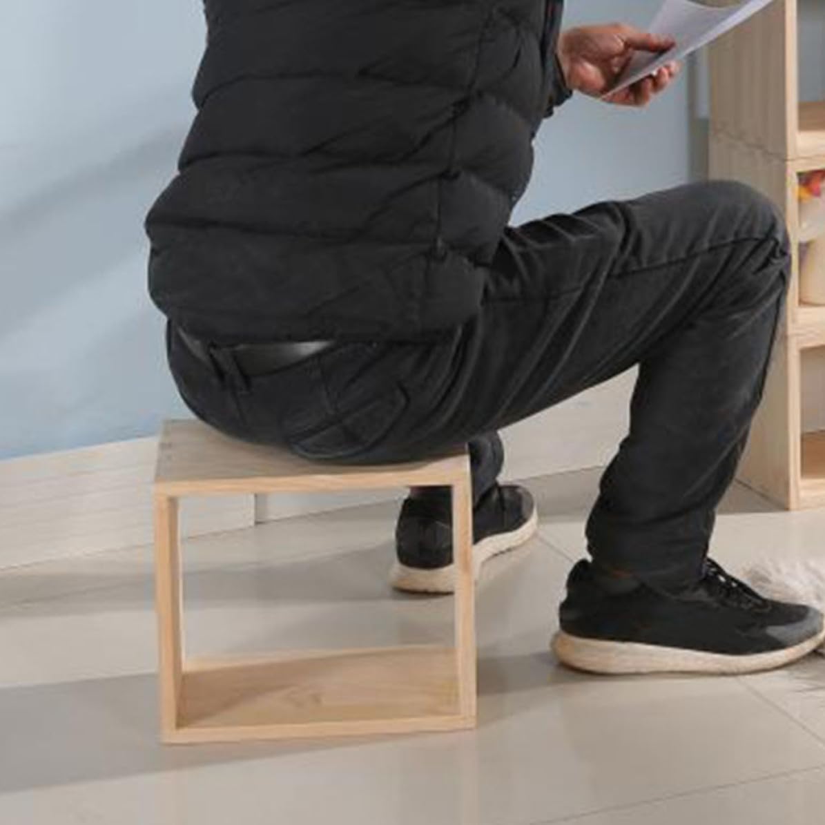 Caja Organizadora de Madera sin Terminar, Apilable para Armario