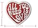 All You Need is Love Embroidered Patch Funny Tactical Military Morale Patches Badge Hook & Loop Fastener Emblem Biker Applique for Backpack Bag Vest Harnesses Gym Clothes
