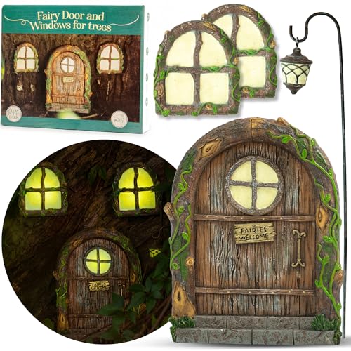 Fairy Doors for Trees Fairy Door Fairy Garden Fairy Garden Accessories Outdoor kit Fairy Doors for Trees Outdoor Gnome House