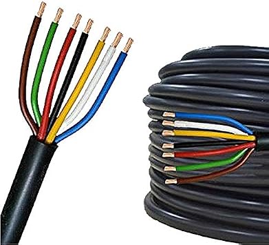 Orbit 57896 6-Station Outdoor Swing Panel Sprinkler System Timer , Green & 57092 7Strd 50' Sprinkler Wire, 50 Feet Green