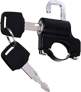 Milisten 1 Conjunto De Trava De Capacete Trava De Capacete Para Motocicletas Compacta Trava De Bicicleta Guidão Trava De Capacete Trava De Capacete Liga De Zinco De Segurança Trava De