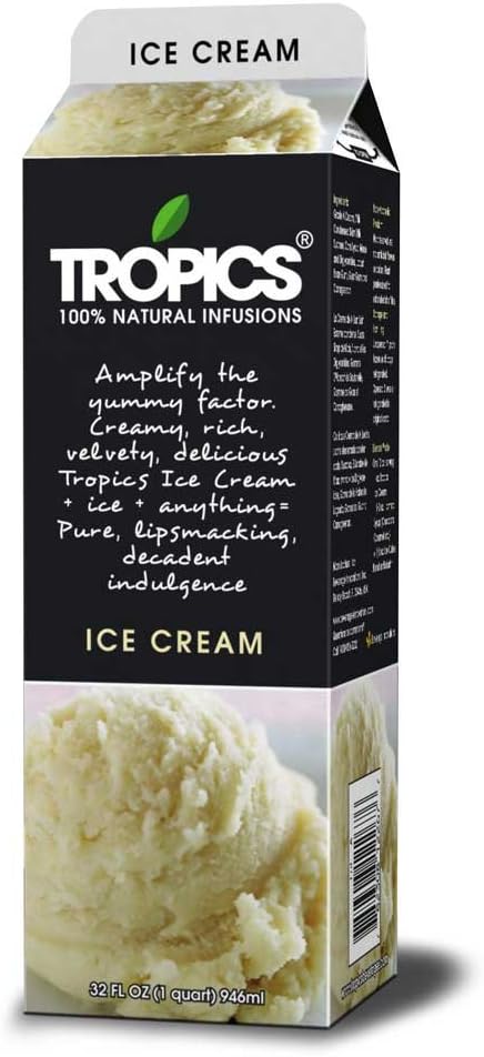 Tropics Ice Cream Drink Mix, 32 Ounce -- 12 per case.
