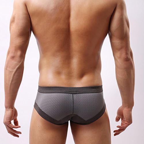 Evankin Mens Underwear Brief Sexy Mesh Hollow out Underpants Natural Fiber Low Rise U Pouch for Men Pack Lingerie - Image 6