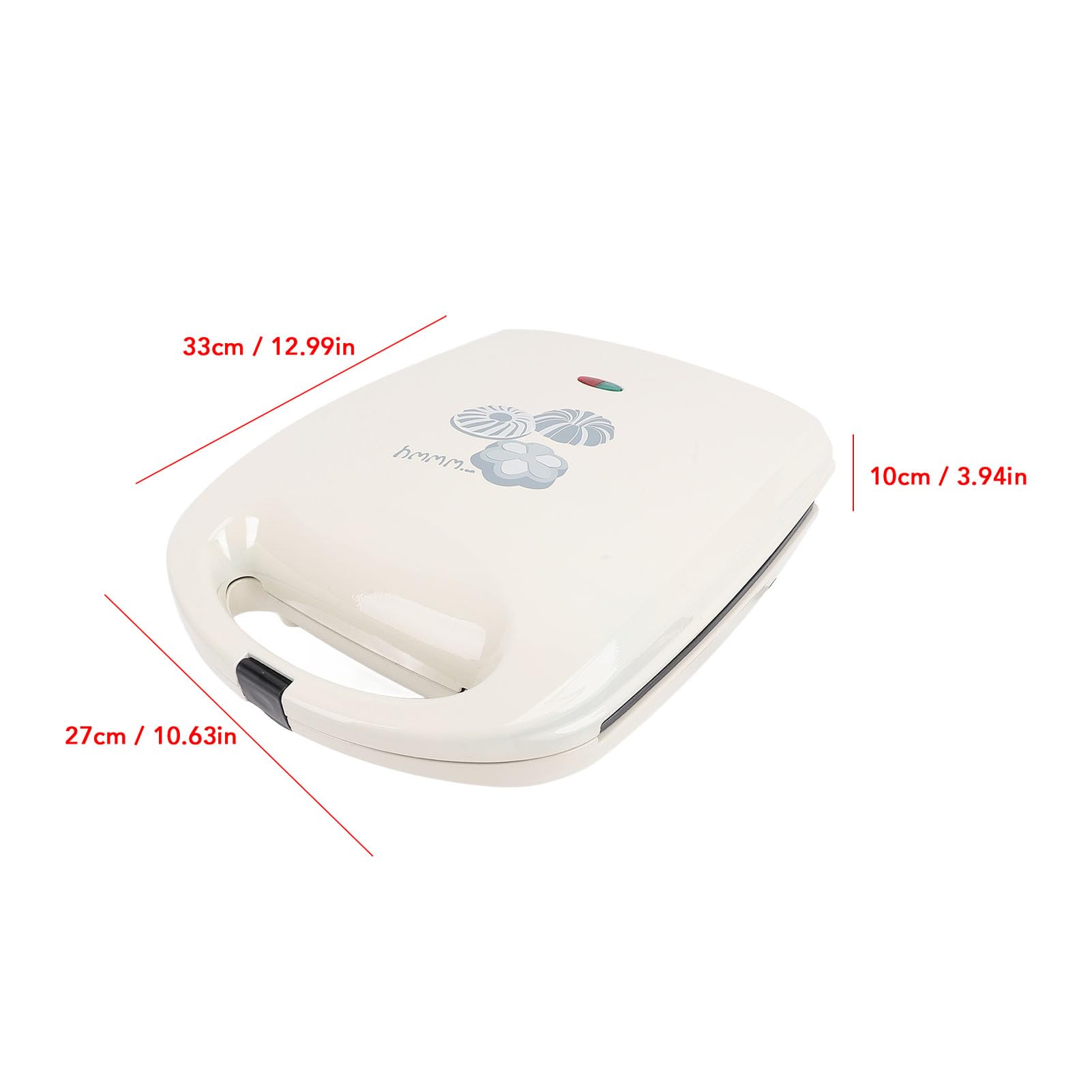 Macchina per Biscotti a 8 Fori, Macchina per Pancake Riscaldante a Doppia Faccia da 1000 W Multiforme, Macchina per Colazione Antiaderente per Biscotti, Torte, Ciambelle, (Spina