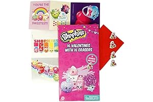 Shopkins Valentine's Day Cards with Erasers