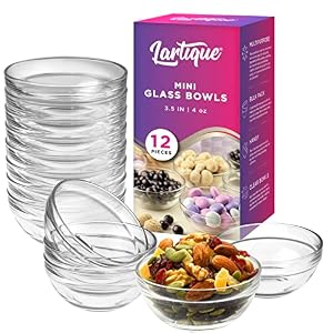 Lartique Mini-Glasschalen, 8,9 cm, 12 Stück