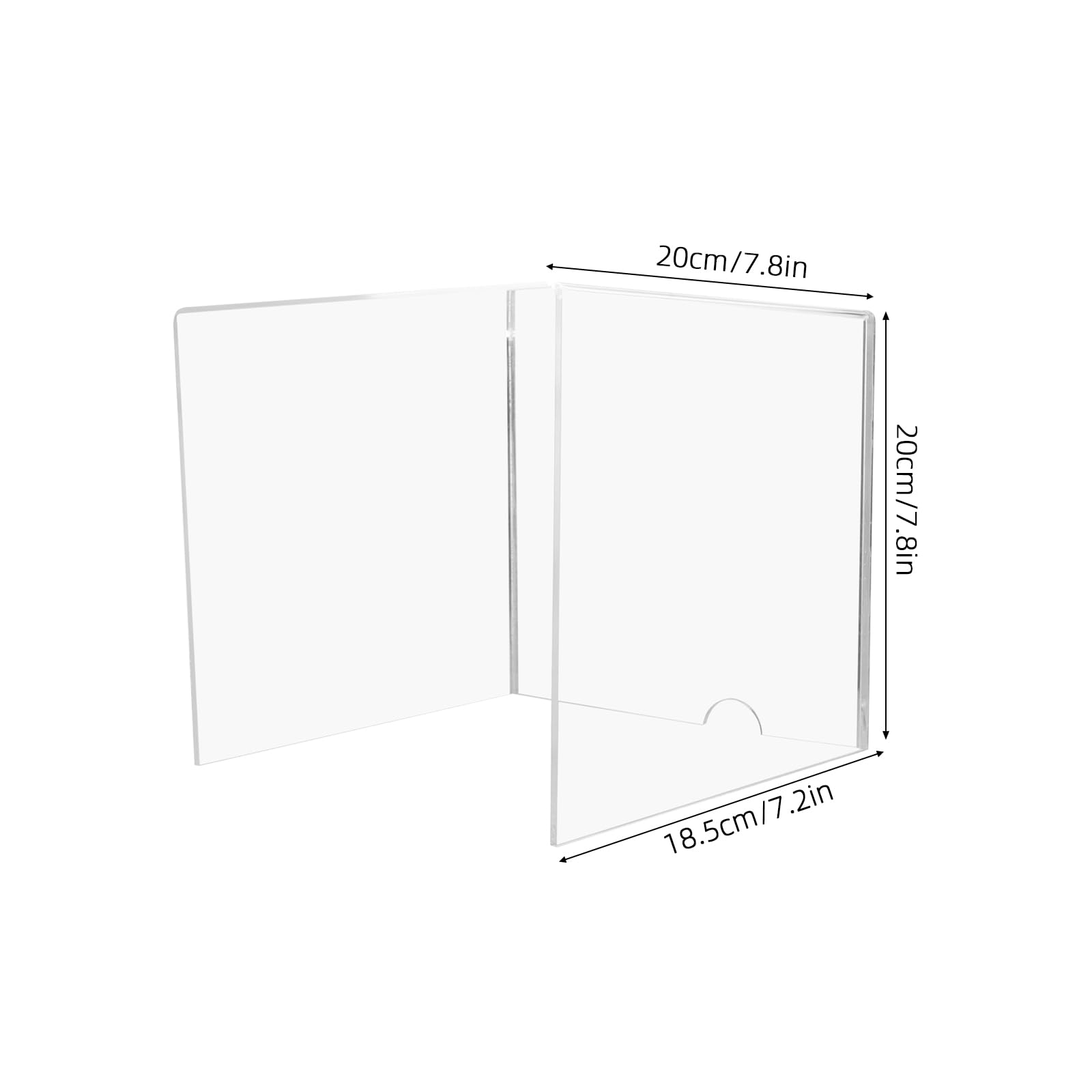 Cabilock Protector de Báscula Electrónica Transparente Acrílico 200x200x200 Mm Cubre Pantalla Anti-viento para Básculas Digitales de Laboratorio y Cocina