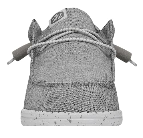 Image of HEYDUDE Men's Wally-Sport Knit Grey Size 12 | Men's Shoes | Men Slip-on Loafers | Comfortable & Light-Weight