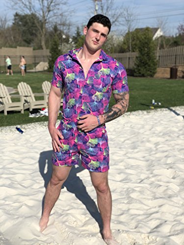 Zesties Male Romper (Extra Small, Ginkgo)