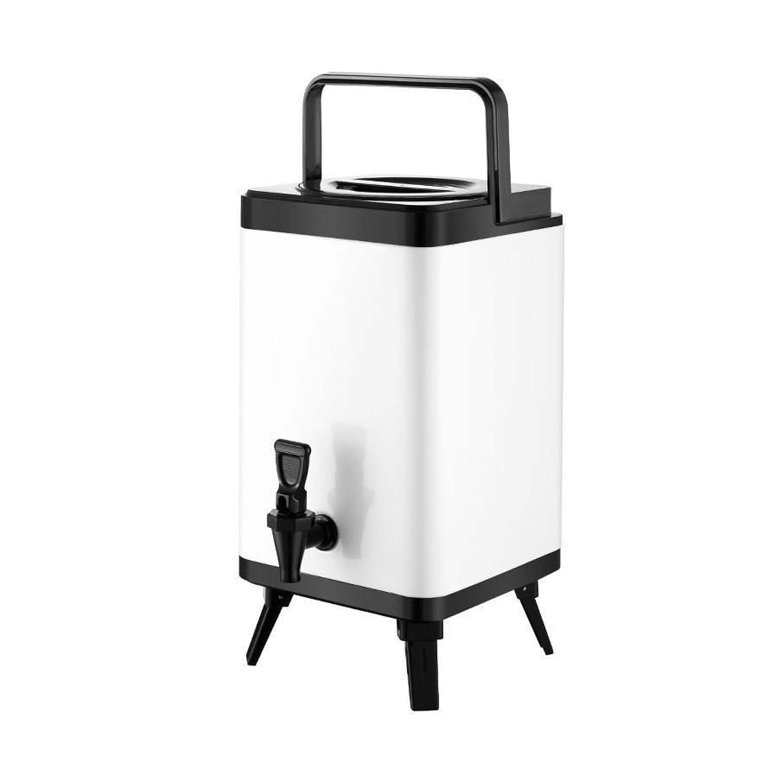 Dispensador de bebidas aislado de acero inoxidable, servidor de bebidas frías y calientes de doble pared, contenedor de almacenamiento de líquidos antifugas para café, té y leche, uso en restaurantes