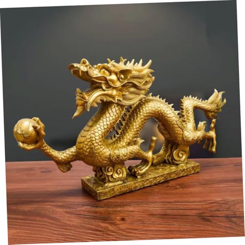 Statue de dragon en résine décoration bureau chic et original - 7