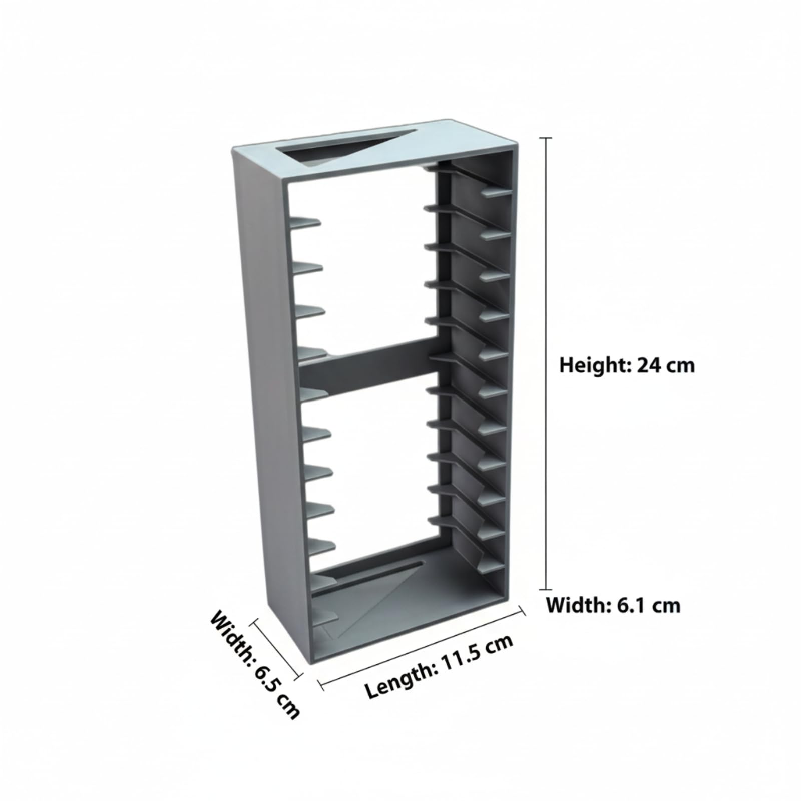 Genérico Soporte para cassette, caja de cassette con cierre magnético, gran organizador para hasta 12 cartuchos estándar, resistente al agua (colocación vertical) — view 8