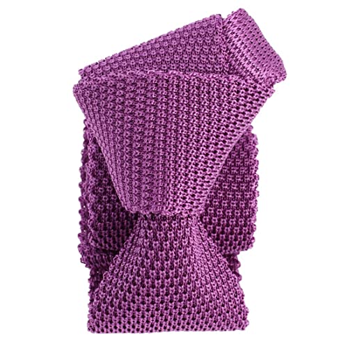 Cravate tricot soie fuchsia Tony & Paul idéale pour un mariage chic