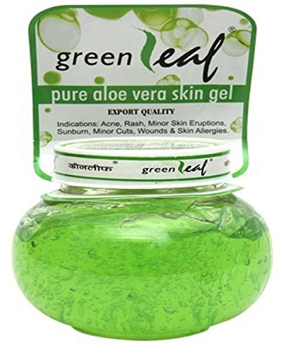 Image of Green Leaf Pure Aloe Vera Skin Gel for Acne, Rash - Each Pack 120 Gm