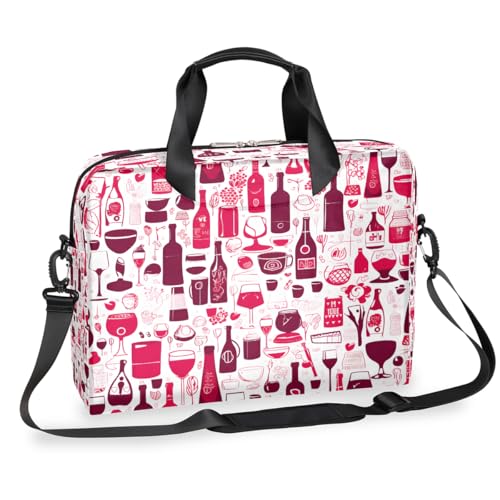 Maletín para portátil 15.6" con diseño de botella de vino miniatura 1