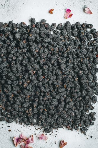 DATTELMANN® - Bio Schwarze Maulbeeren 500g - Getrocknet & Ungeschwefelt - Ohne Zusätze - Sonnengetrocknet - Premium Trockenfrüchte aus Türkei