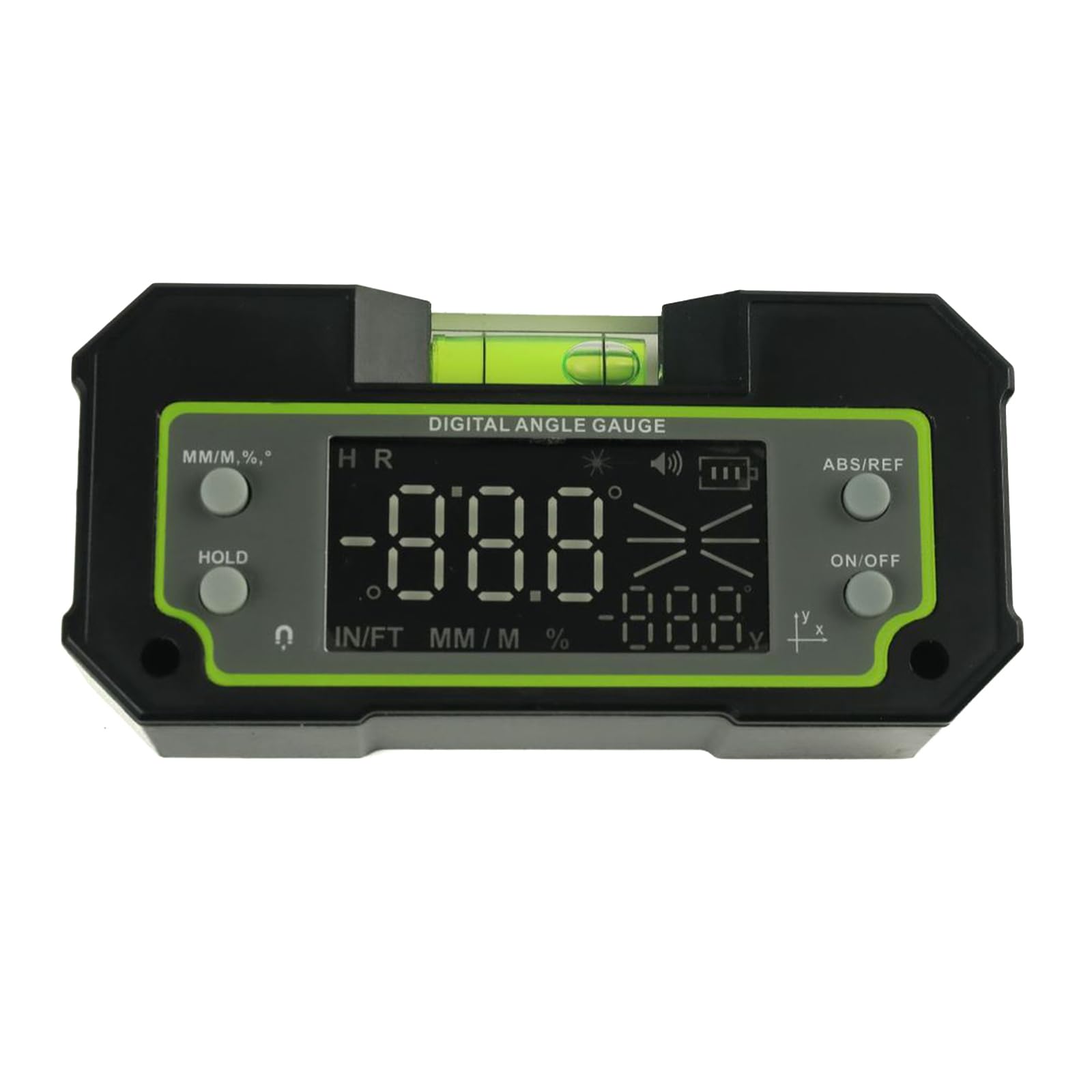 Digital Finder Protractor Gauge DualAxis Inclinometer Display 4x90° Measuring Tool with Base Finder