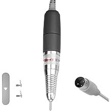 Nail Drill Handpiece for New Super UP200 Machine, Round Plug 3 Pins, 35000RPM Electric Nail File Handle Replacement , Powerful and Smooth Only Handpiece