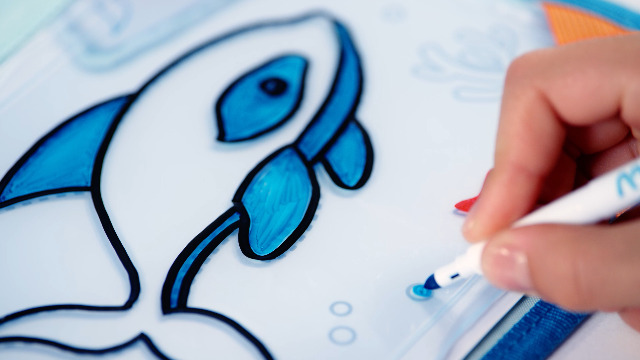 MAPED Creativ – Valisette Ardoise Effaçable Animaux, Kit Complet Avec Fiches Et Feutres, Dès 4 Ans, Idéal Pour Voyager