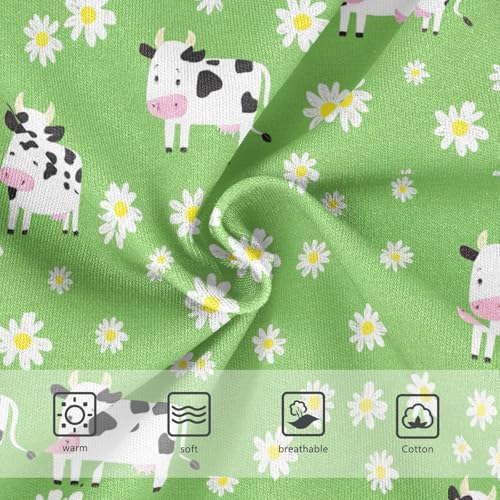 Joisal Cotton Toddlers Underwear Floral Cute Cartoon Cows Green Cute Panties Girl Designer Kids Briefs Undies 2t3