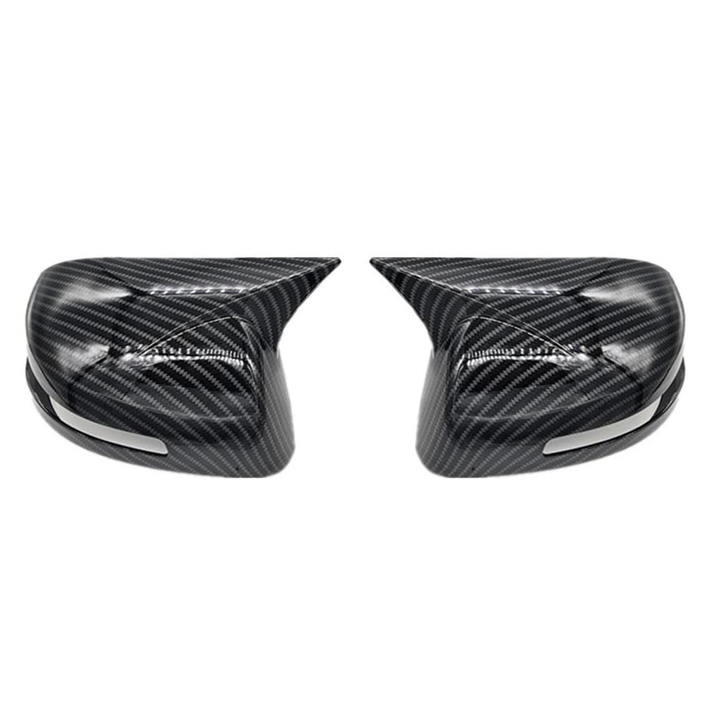 Zapora Type I Car Rearview Side Mirror Cover Wing Cap Exterior Sticker Case Trim Carbon Fiber Black For Civic 2012 2013 2014(Type I)
