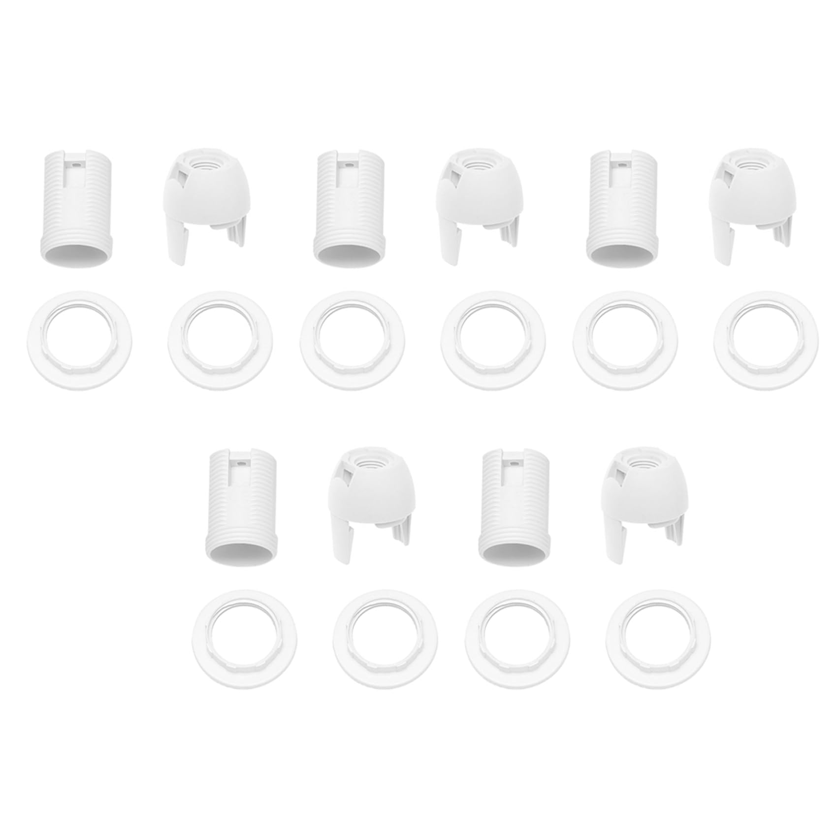 Hndhbfgrt 5X Plastic Shell Type E14 Bulb Light Lamp Holder Socket AC 250V 2A